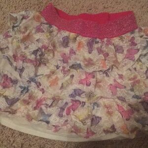 Skirt with butterfly design size medium 7/8 girls